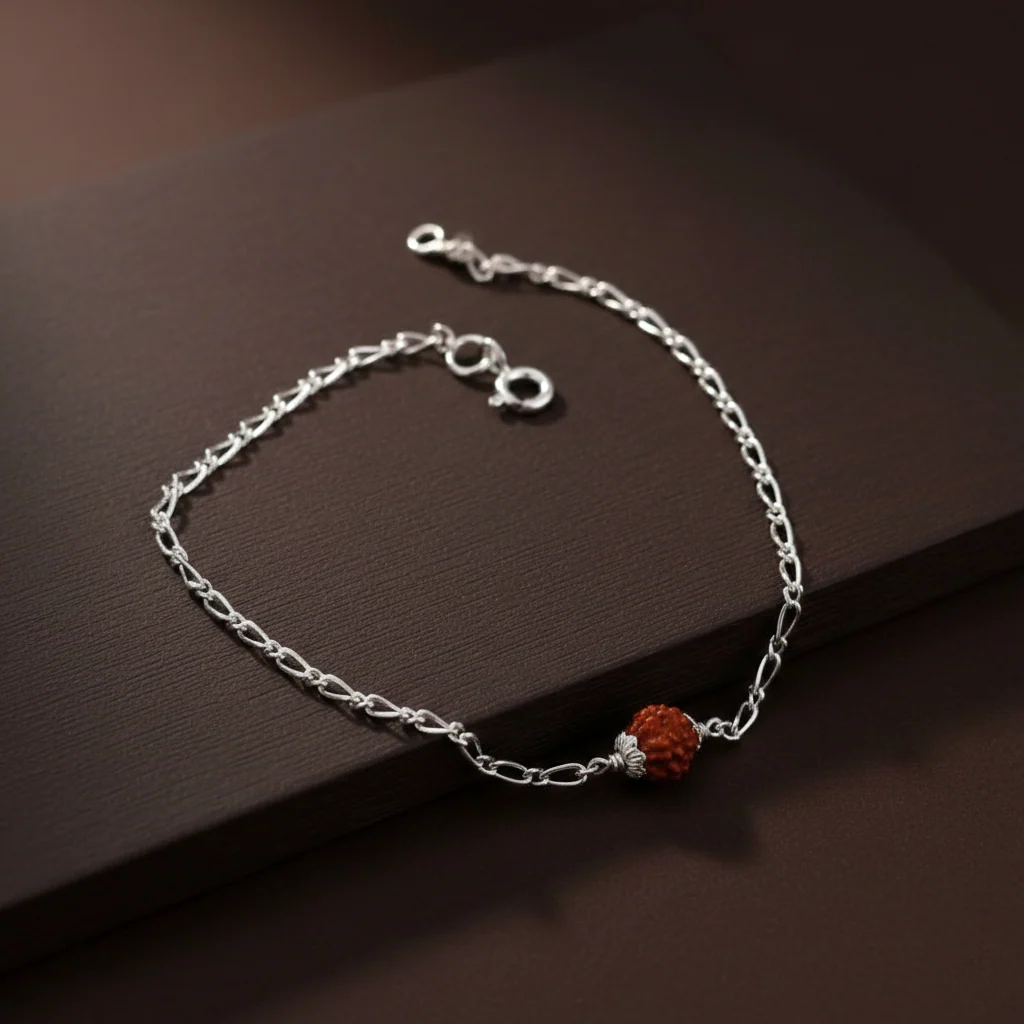 Silver Rudraksha Bracelet for Men & Women - Image 7