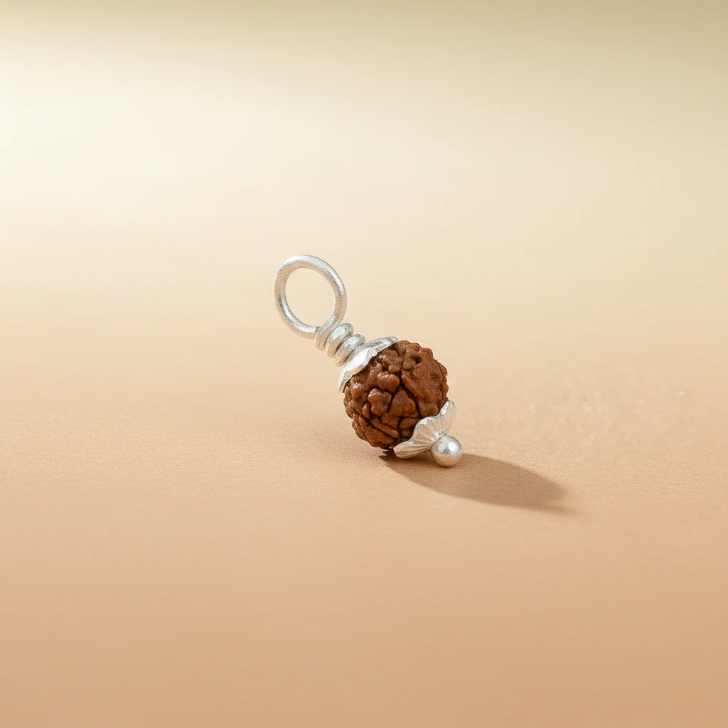 Silver Rudraksha Classic Pendant - Image 7