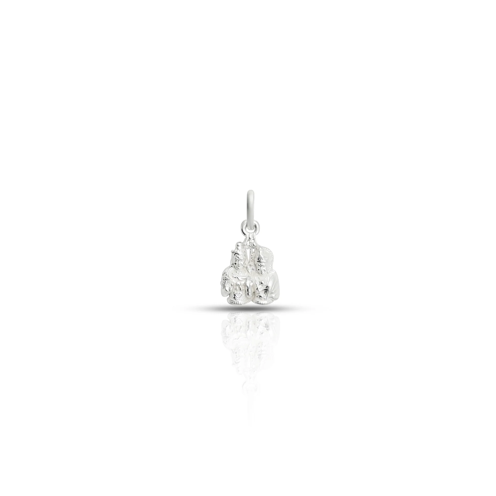 Silver Shiv Ji with Parvati Mata Pendant - Image 2