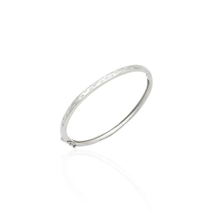 Silver Sparkling Shiny Gems Girls Kada - Image 3