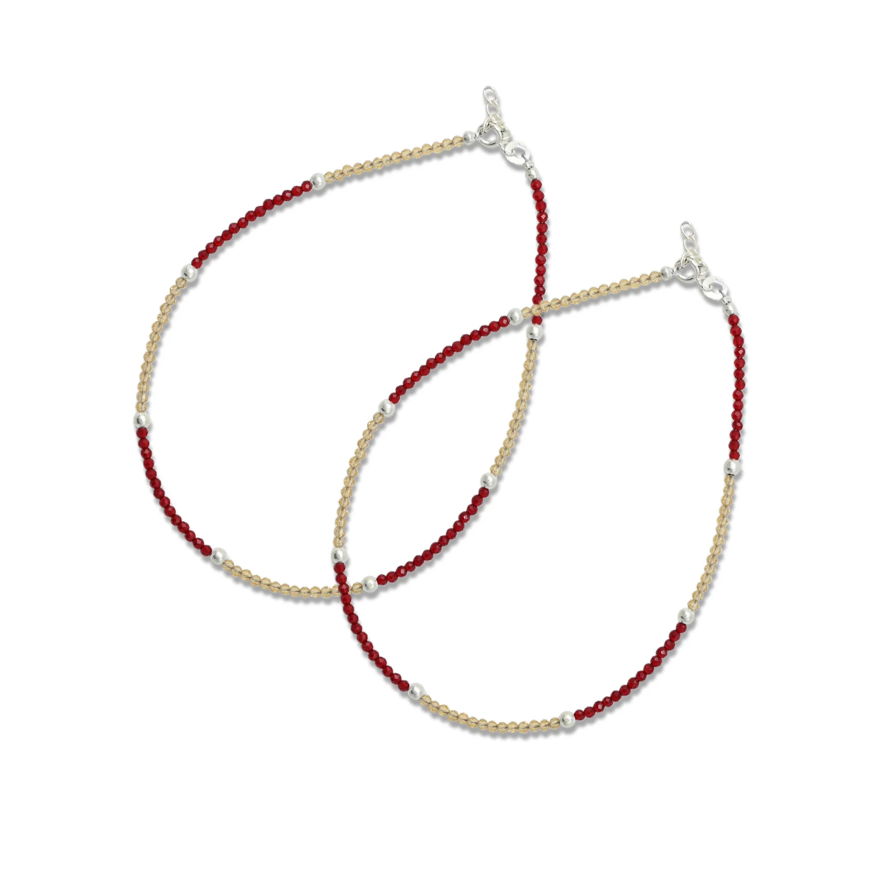 Silver "Spiritual Affection" Anklet - Image 4