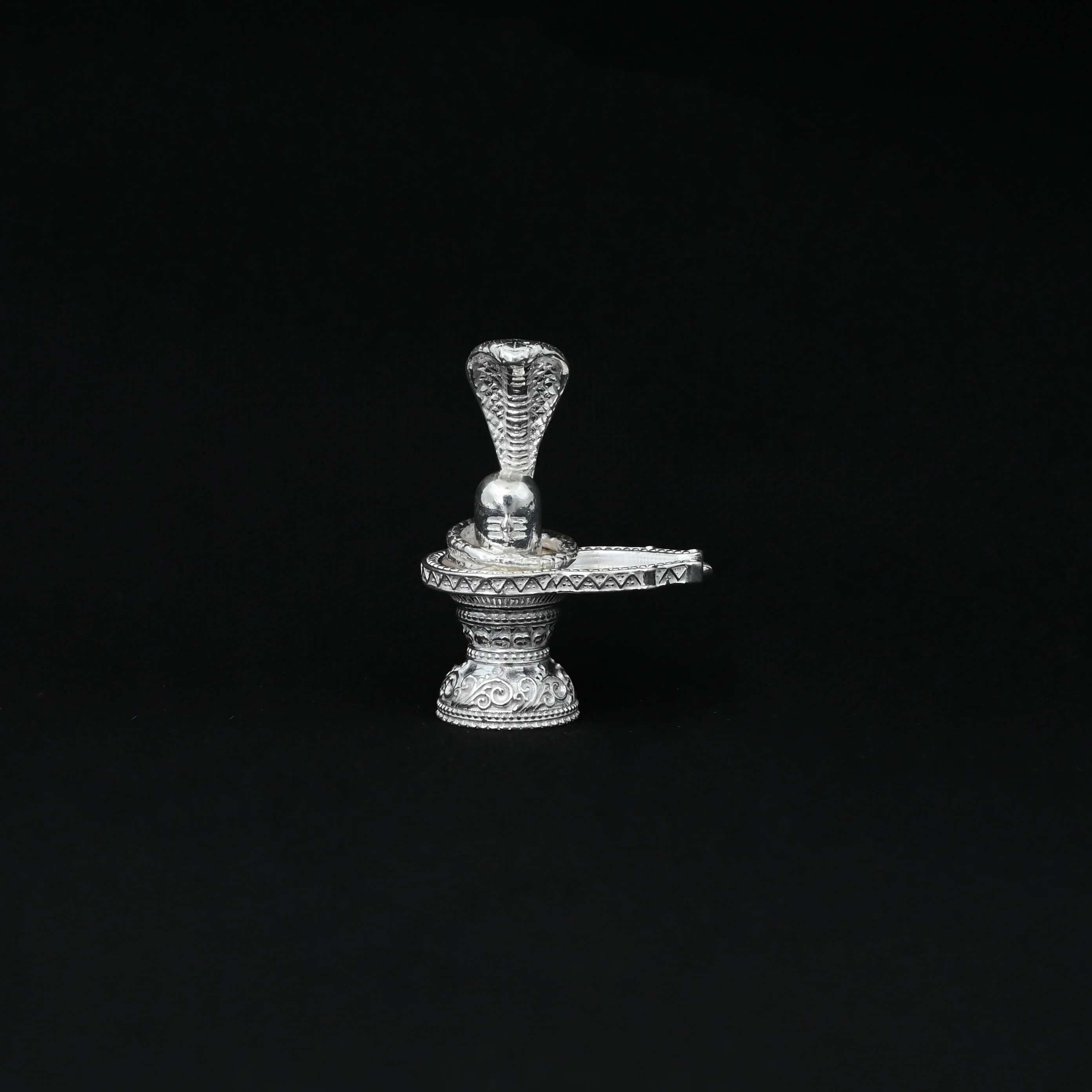 Silver Unique Design Sivling with Naag Dev - Image 3