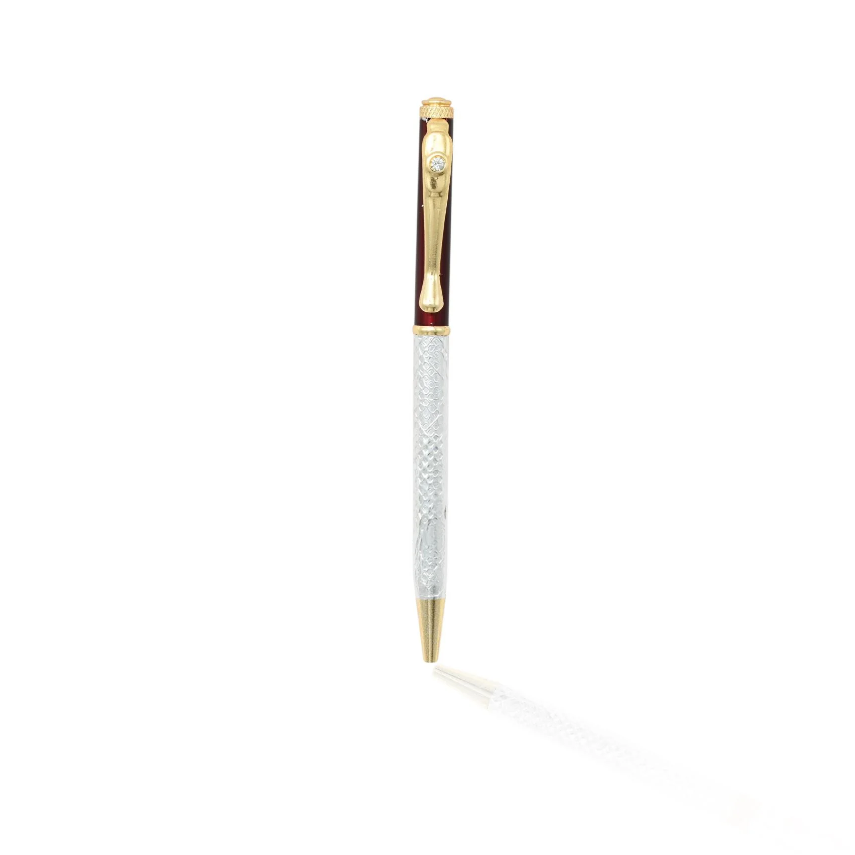 Silver White Gem Stone Pen (2 pcs Combo) - Image 6