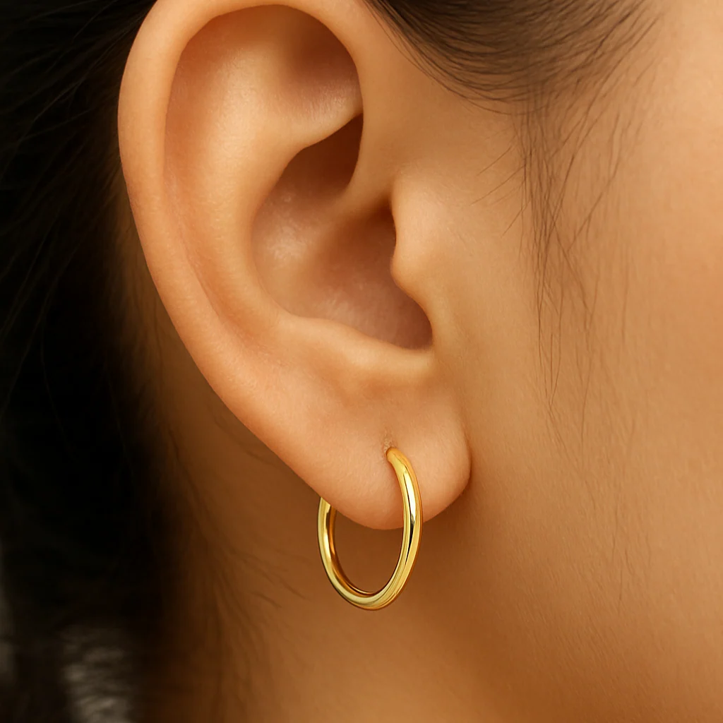 Sleek Silver Earrings for Girls Casual Daily Wear - Image 4