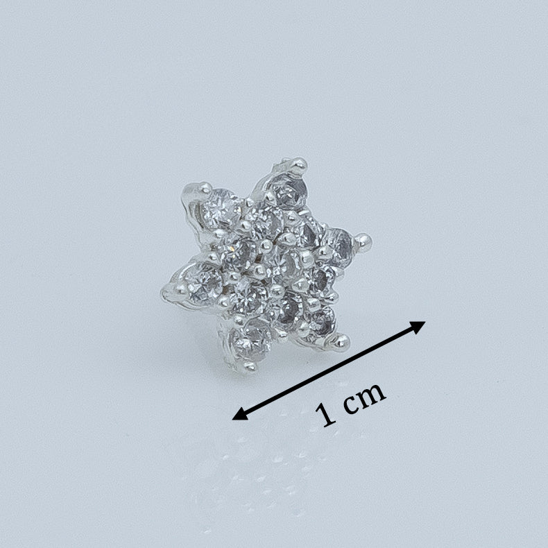 Starry Sparkle Silver Earring - Image 4
