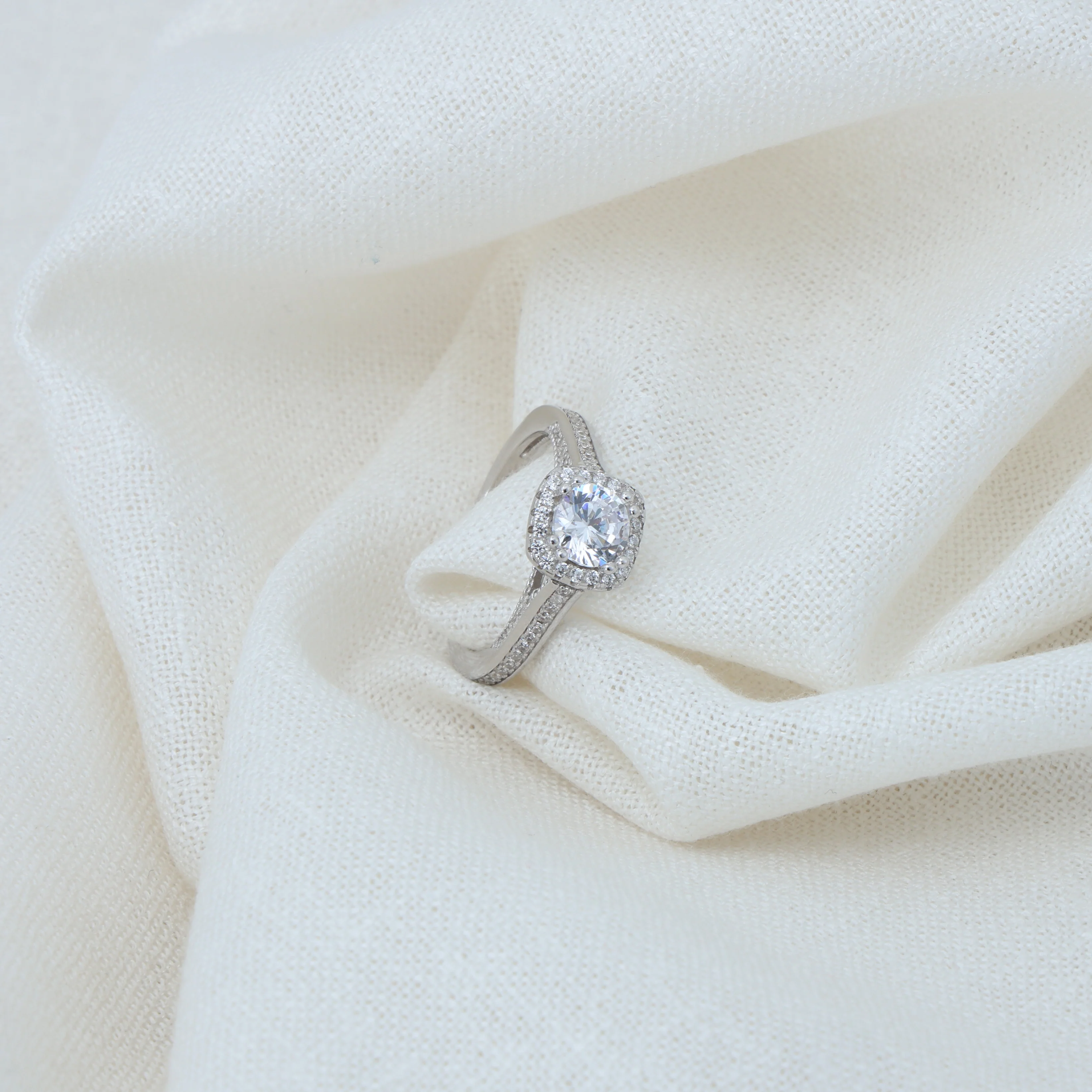 Statement Silver Stone Ring