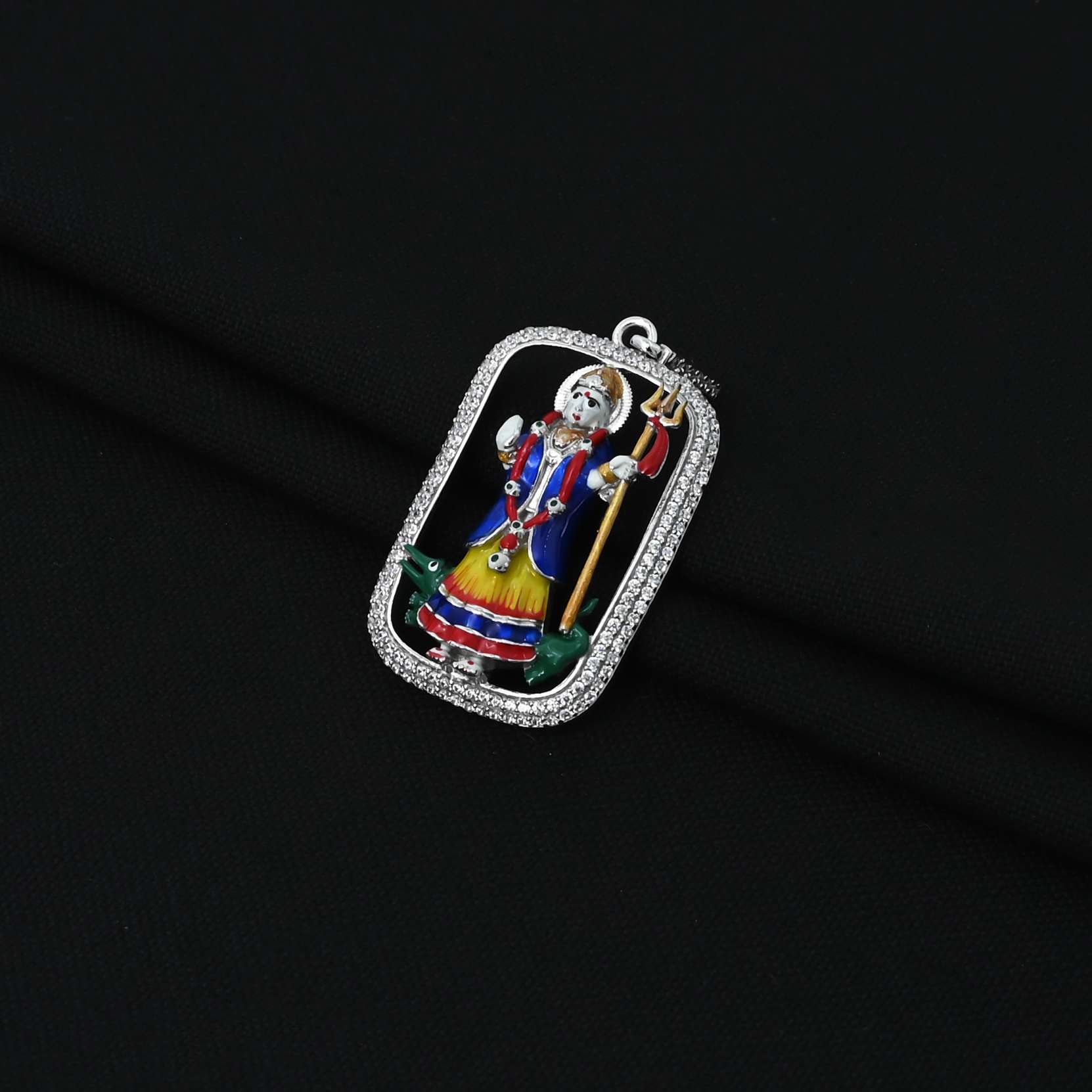 Sterling Silver Indian Goddess Pendant - Image 4