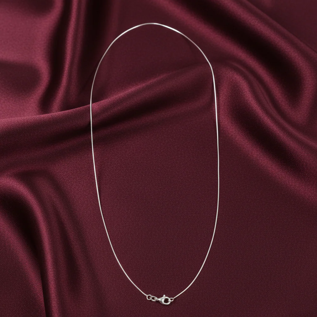 Sterling Silver Plain Chain for Women - Image 3