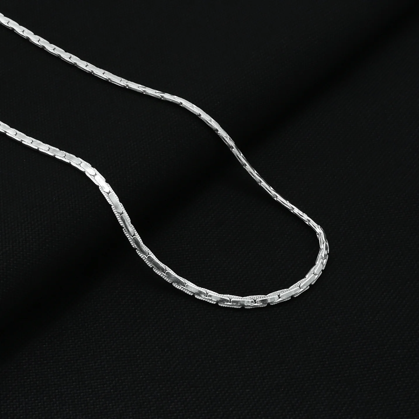 Sterling SIlver Simple Design Chain Pendant For Men's - Image 2