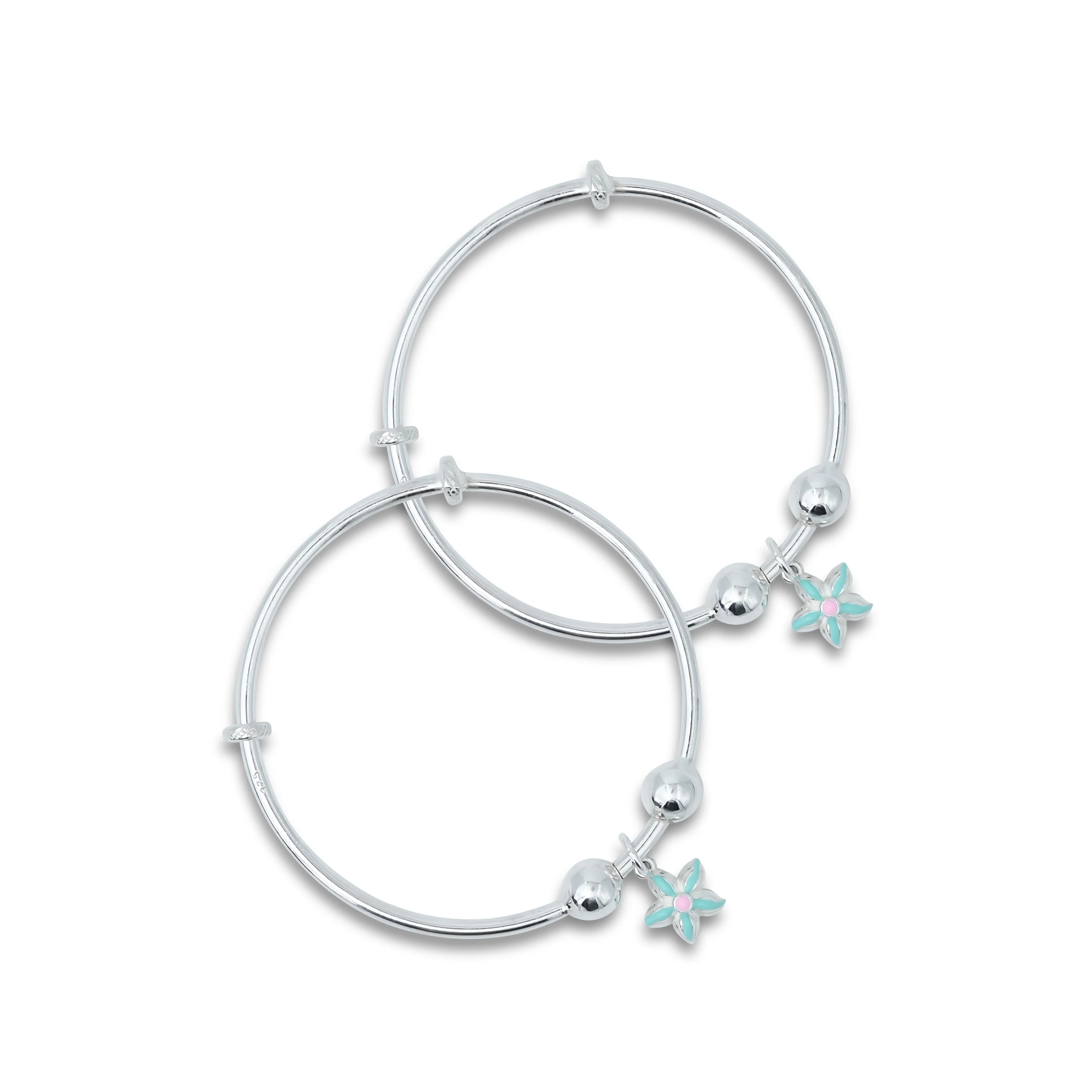 Sterling Silver Star Fish Design Kada for Boys - Image 3