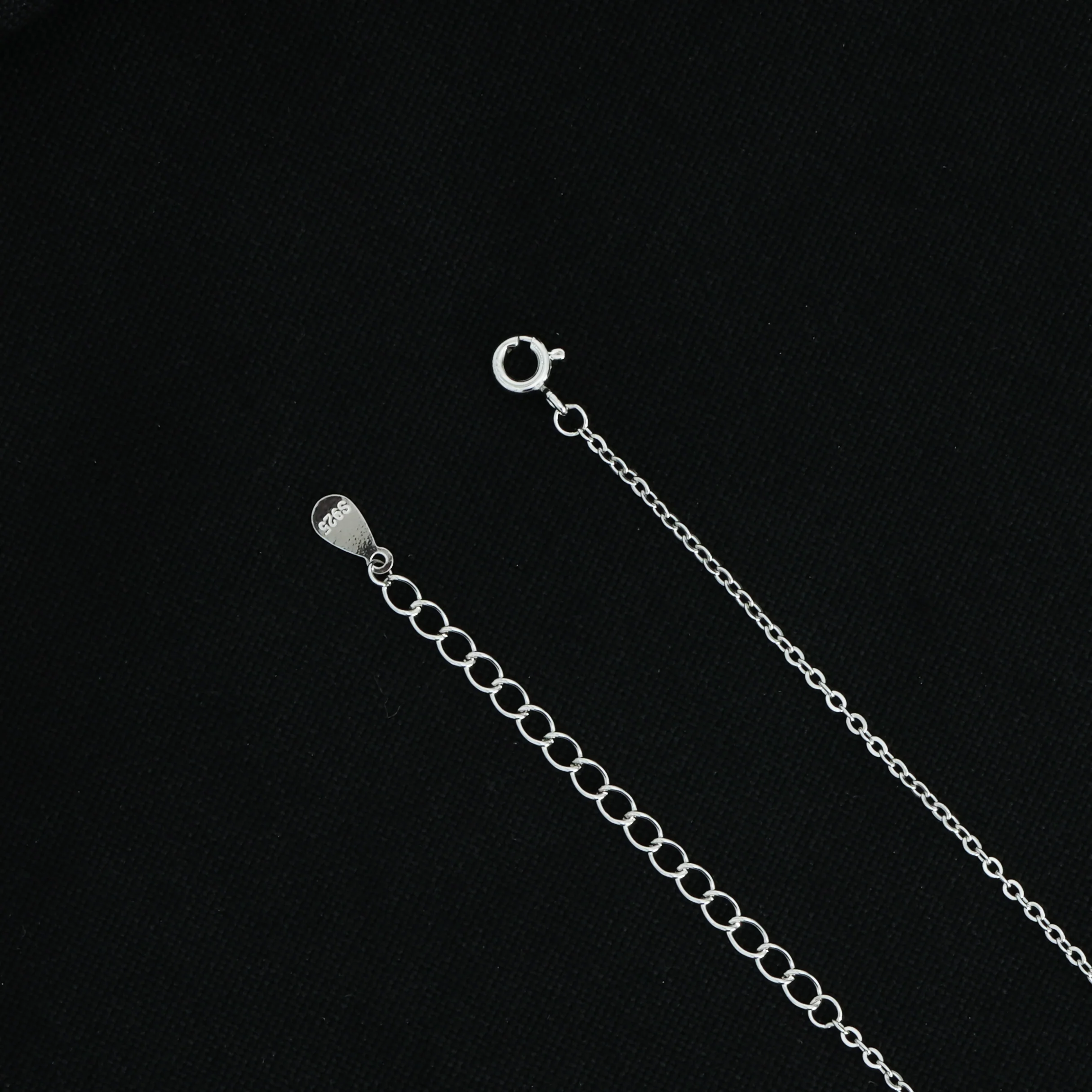 Sterling Sliver Chain Blue Butterfly Pendant - Image 4