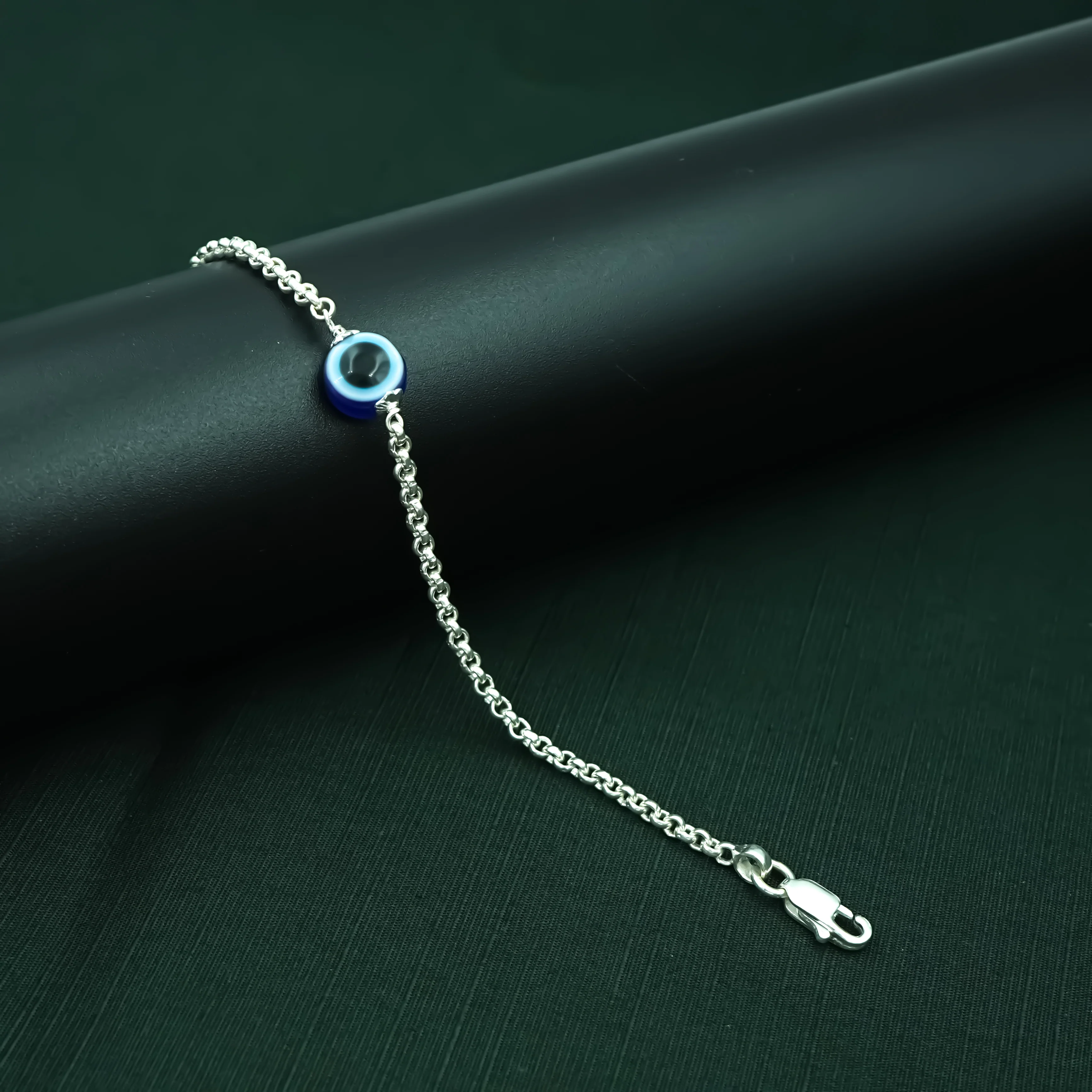 Stylish Evil Eye Silver Bracelet for Everyday Protection