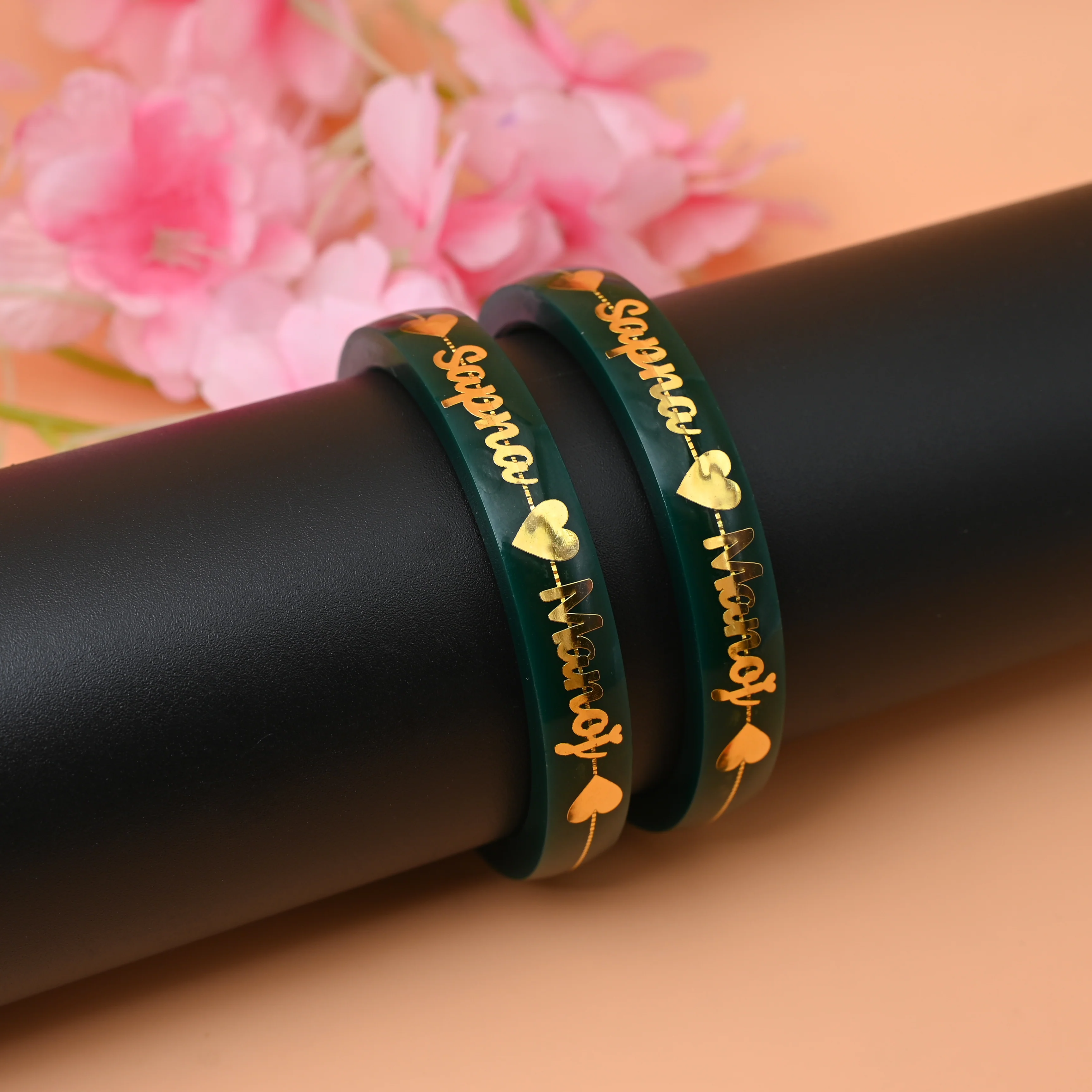 Timeless Elegance: Custom Gold Bangles with a Personal Touch for Women - Image 8