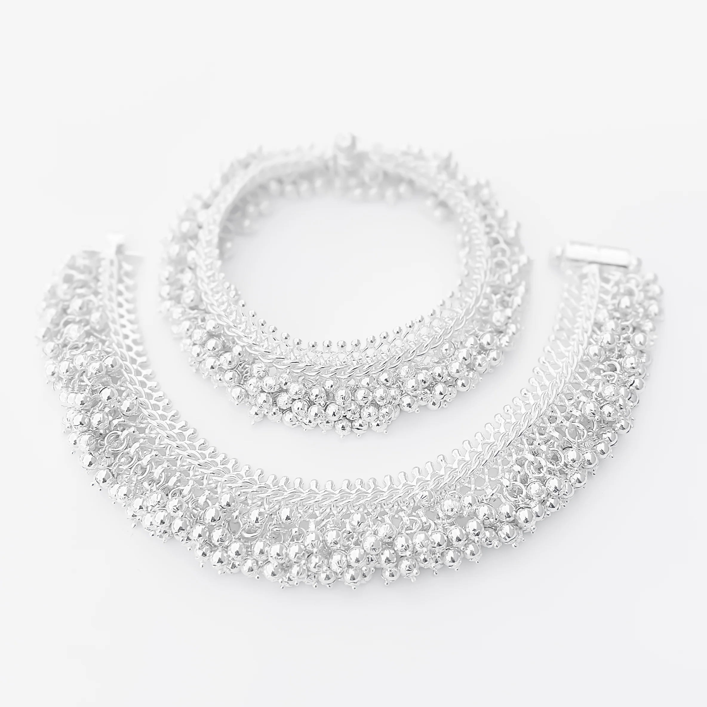 Timeless Silver Payal, Rajasthani Design, with Dazzling Ghungroo Elements. - Image 3