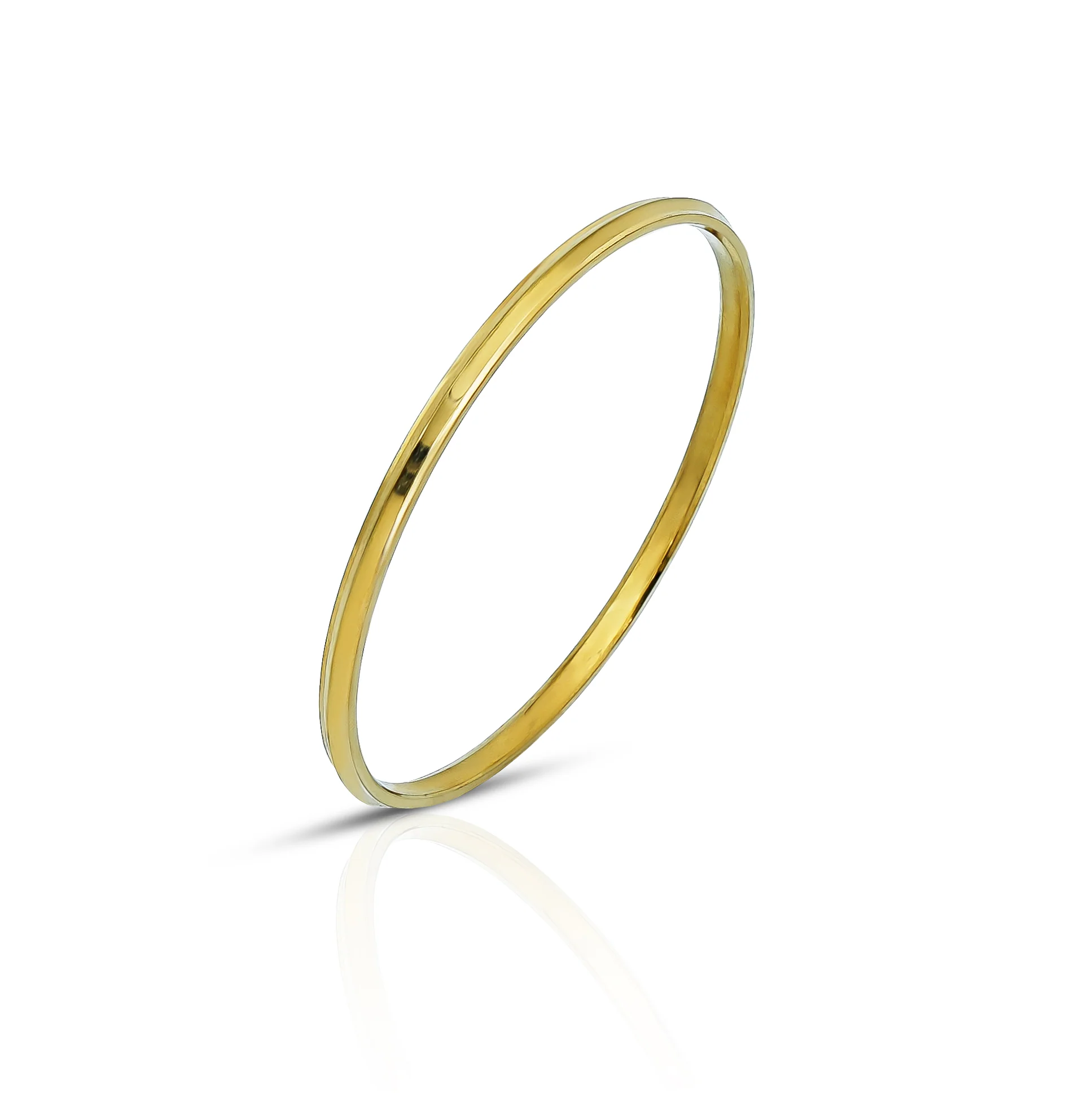 Traditional Slim Gold Plated Kada - Image 3
